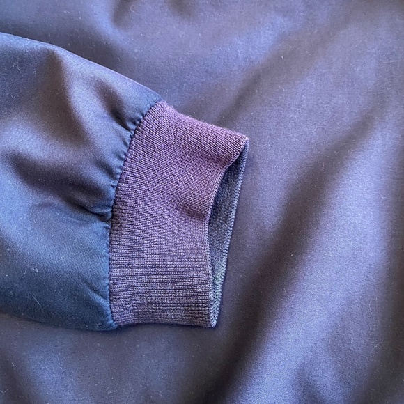 JOHN ASHFORD Retro 90s Purple Lined V-Neck Windbreaker Pullover Jacket L - Picture 10 of 15